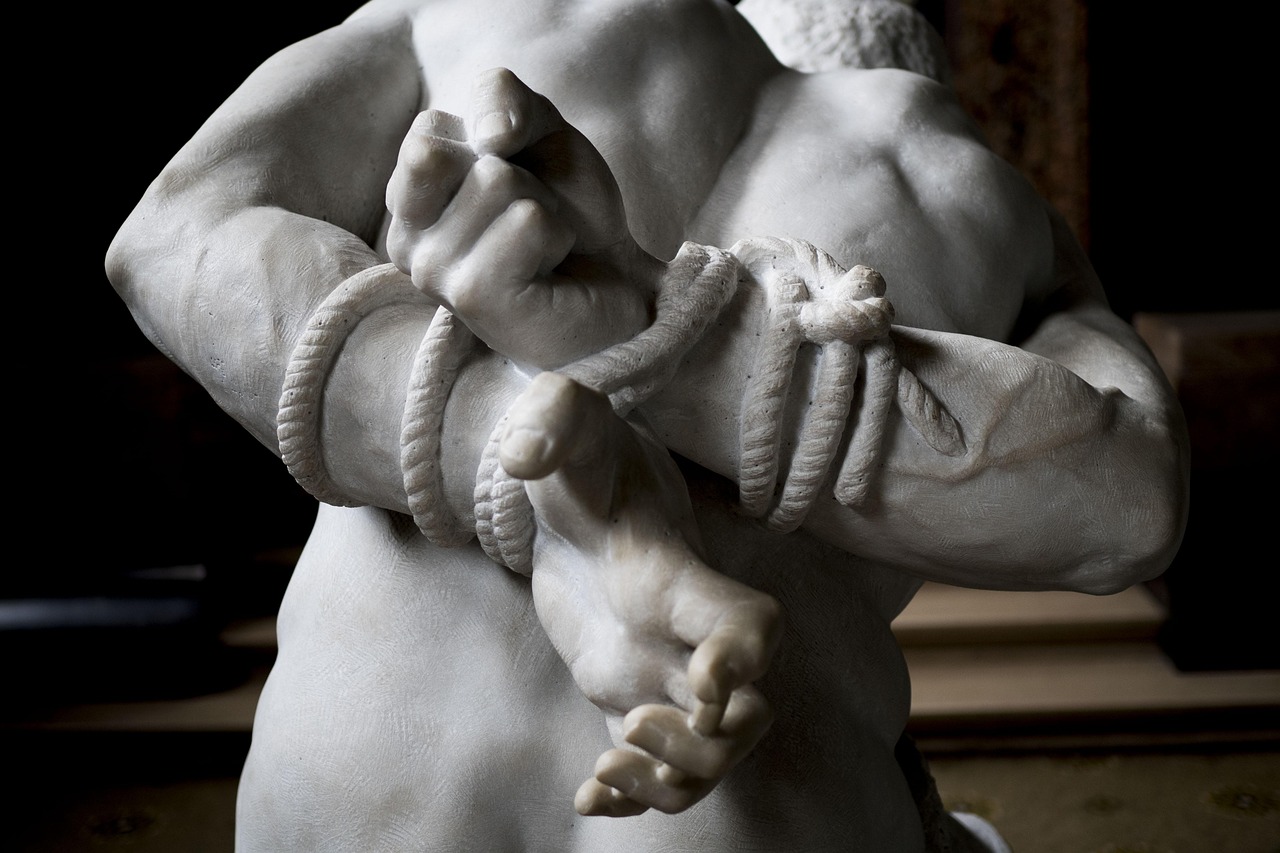 people, adult, man, hand, rope, struggle, captive, prisoner, kidnapping, prison, despair, sculpture, struggle, struggle, struggle, struggle, struggle, prisoner, prisoner, kidnapping, kidnapping, prison, prison